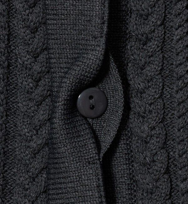 UNITED ARROWS「ペプラム ケーブル ベスト」|ベスト・ジレ|
