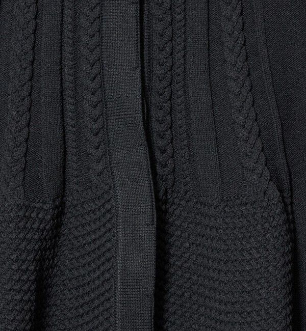 UNITED ARROWS「ペプラム ケーブル ベスト」|ベスト・ジレ|
