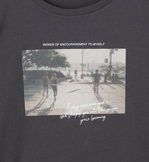 UNITED ARROWS green label relaxing「【WEB限定】＜at ease＞フォトプリント ロングスリーブ Tシャツ」|Tシャツ・カットソー|