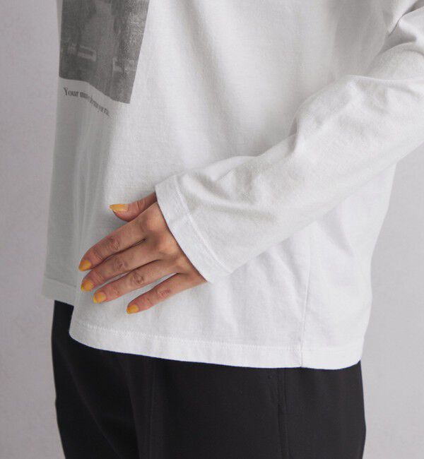 UNITED ARROWS green label relaxing「【WEB限定】＜at ease＞フォトプリント ロングスリーブ Tシャツ」|Tシャツ・カットソー|