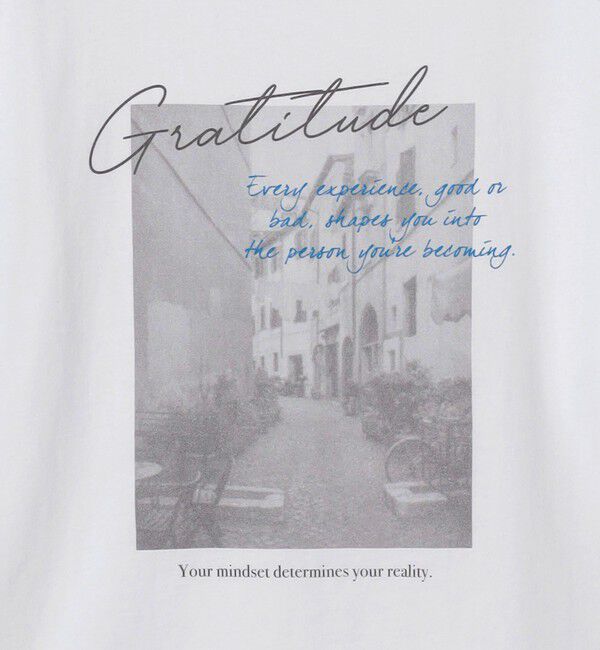 UNITED ARROWS green label relaxing「【WEB限定】＜at ease＞フォトプリント ロングスリーブ Tシャツ」|Tシャツ・カットソー|