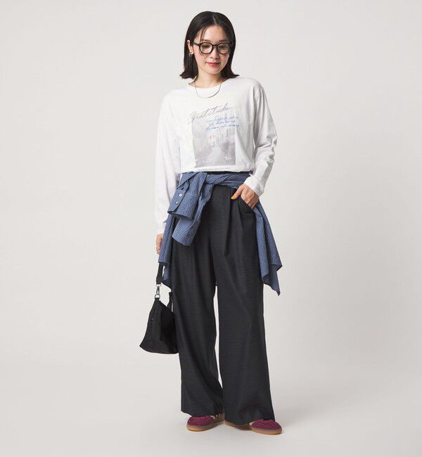 UNITED ARROWS green label relaxing「【WEB限定】＜at ease＞フォトプリント ロングスリーブ Tシャツ」|Tシャツ・カットソー|