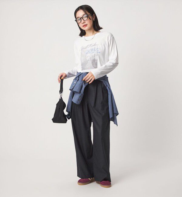 UNITED ARROWS green label relaxing「【WEB限定】＜at ease＞フォトプリント ロングスリーブ Tシャツ」|Tシャツ・カットソー|
