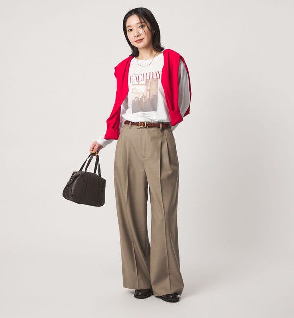 UNITED ARROWS green label relaxing「【WEB限定】＜at ease＞フォトプリント ロングスリーブ Tシャツ」|Tシャツ・カットソー|
