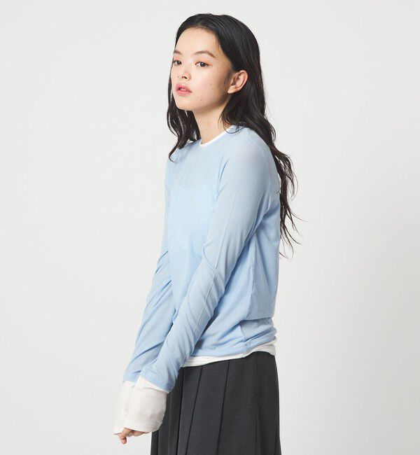 EMMEL REFINES「＜EMMEL REFINES＞EM ベアフライス クルーネック プルオーバー」|Tシャツ・カットソー|