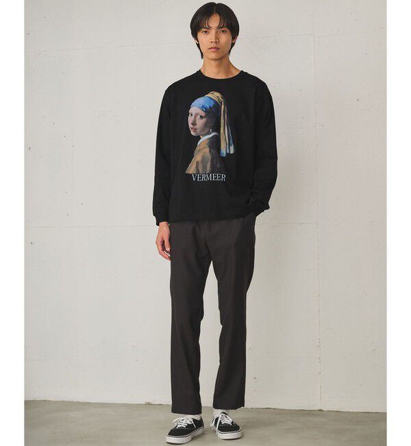 UNITED ARROWS green label relaxing「フェルメール クルーネック プリント 長袖 Tシャツ」|Tシャツ・カットソー|