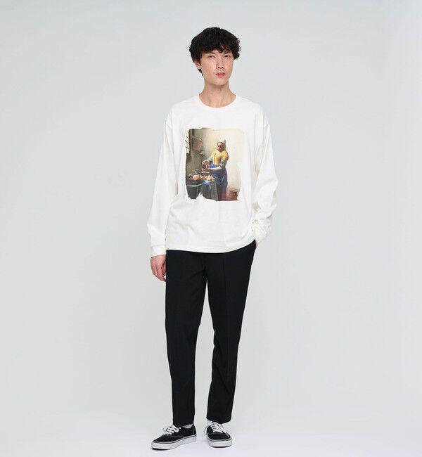 UNITED ARROWS green label relaxing「フェルメール クルーネック プリント 長袖 Tシャツ」|Tシャツ・カットソー|