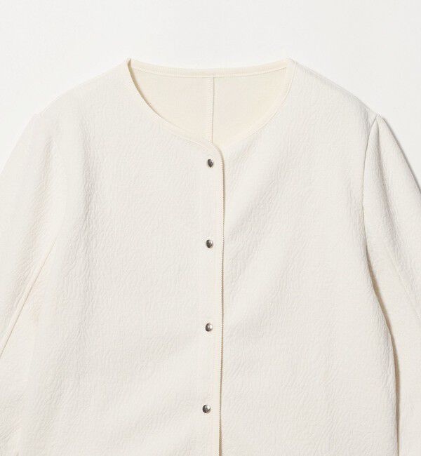UNITED ARROWS green label relaxing「フクレ ジャガード カットソー ジャケット」|カーディガン|