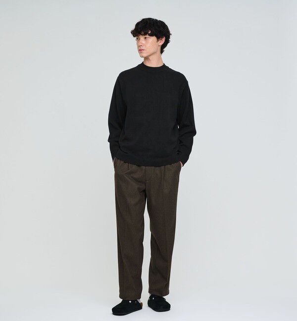 UNITED ARROWS green label relaxing「コットン ポリエステル シルク プレーティング モックネック ニット」|ニット・セーター|