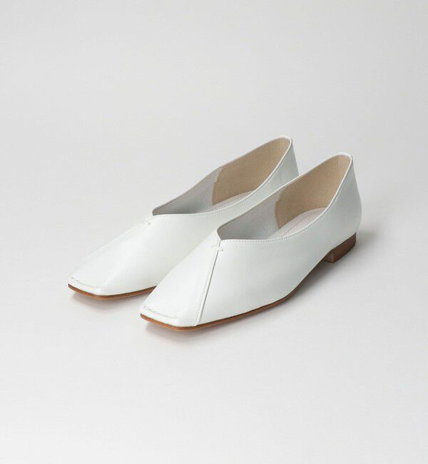 BEAUTY&YOUTH UNITED ARROWS「Vカットステッチ フラットシューズ」|バレエシューズ|