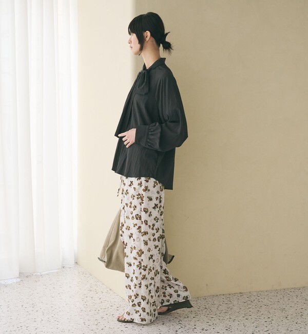 BEAUTY&YOUTH UNITED ARROWS「【WEB限定 Wardrobe DAILY MINIMAL】リボンタイブラウス -2WAY/ウォッシャブル-」|シャツ・ブラウス|