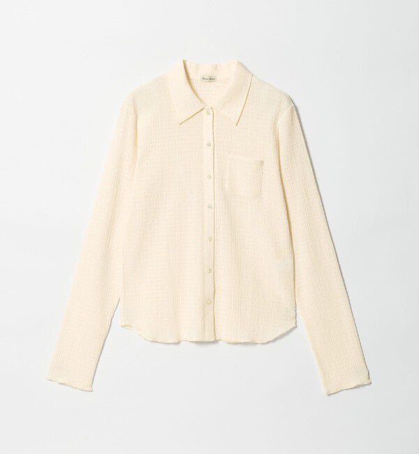 STEVEN ALAN「＜Steven Alan＞クレープ シャツ カーディガン」|カーディガン|