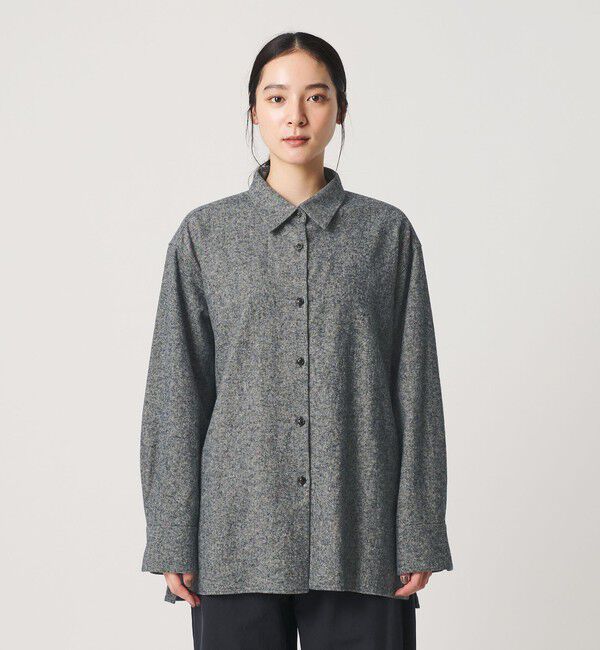 BEAUTY&YOUTH UNITED ARROWS「麻コットン フランネル レギュラーカラー シャツ」|シャツ・ブラウス|