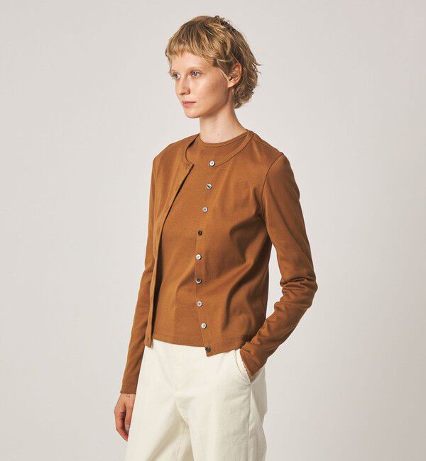 STEVEN ALAN「＜Steven Alan＞コットン フライス カーディガン」|カーディガン|