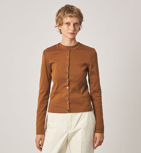 STEVEN ALAN「＜Steven Alan＞コットン フライス カーディガン」|カーディガン|
