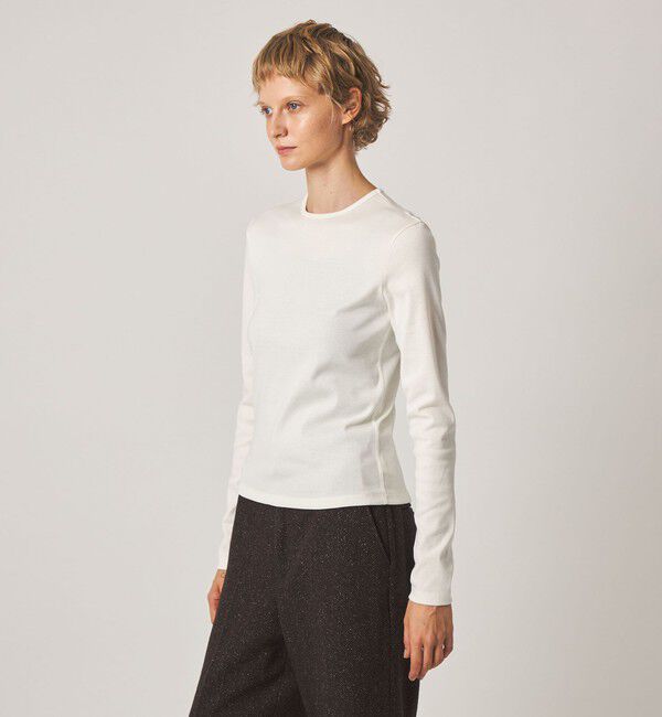 STEVEN ALAN「＜Steven Alan＞コットン フライス ロングスリーブ プルオーバー」|Tシャツ・カットソー|