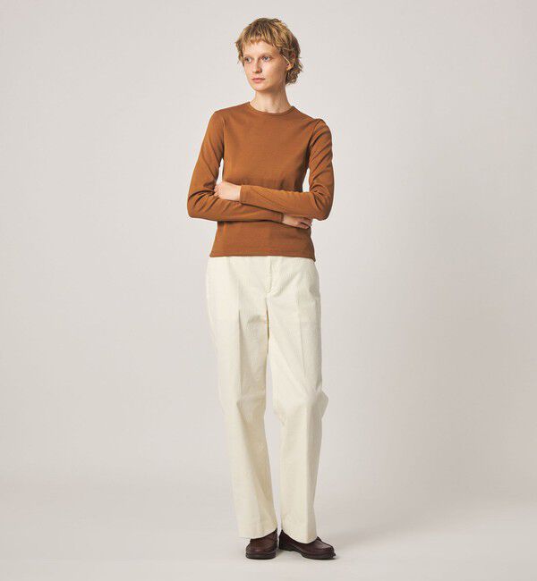 STEVEN ALAN「＜Steven Alan＞コットン フライス ロングスリーブ プルオーバー」|Tシャツ・カットソー|