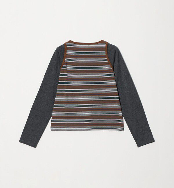 BEAUTY&YOUTH UNITED ARROWS「＜Girls Department Club＞ボーダー タンクトップ レイヤー プルオーバー」|Tシャツ・カットソー|