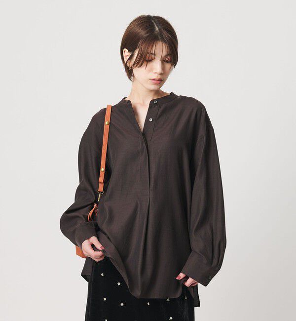 BEAUTY&YOUTH UNITED ARROWS「キュプラコットン スキッパー ブラウス」|シャツ・ブラウス|