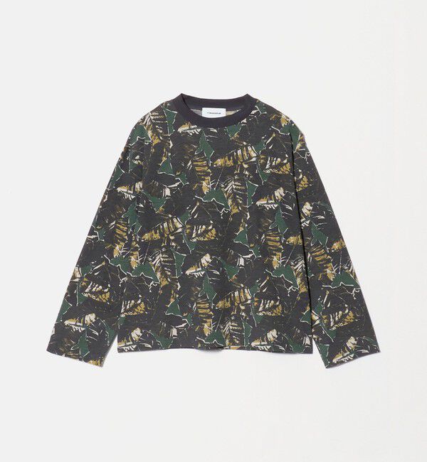 BEAUTY&YOUTH UNITED ARROWS「コットンポリエステル カモフラージュ ロングスリーブTシャツ」|Tシャツ・カットソー|OLIVE