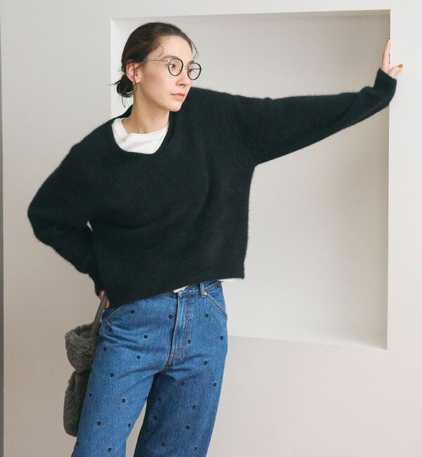 BEAUTY&YOUTH UNITED ARROWS「フォックスカシミヤブレンド Vネック ニットプルオーバー」|ニット・セーター|