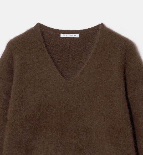 BEAUTY&YOUTH UNITED ARROWS「フォックスカシミヤブレンド Vネック ニットプルオーバー」|ニット・セーター|