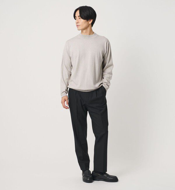 BEAUTY&YOUTH UNITED ARROWS「コットン カシミヤ ジャケットネック ニット ウォッシャブル」|ニット・セーター|