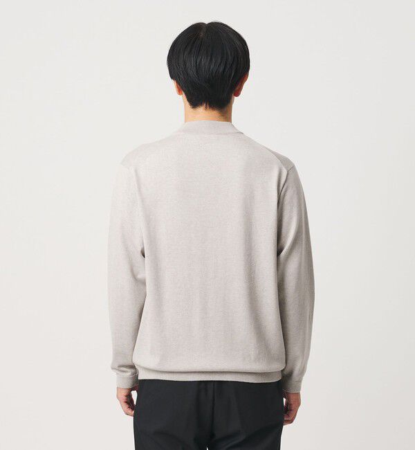 BEAUTY&YOUTH UNITED ARROWS「コットン カシミヤ ジャケットネック ニット ウォッシャブル」|ニット・セーター|