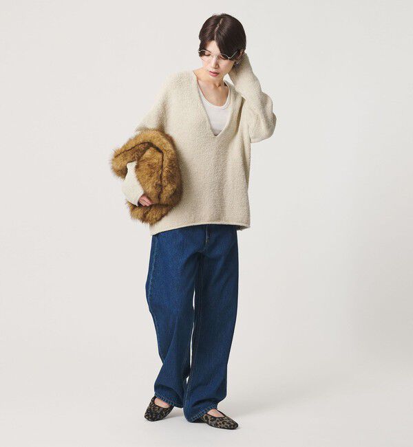 BEAUTY&YOUTH UNITED ARROWS「テープヤーン ディープVネック ニット」|ニット・セーター|