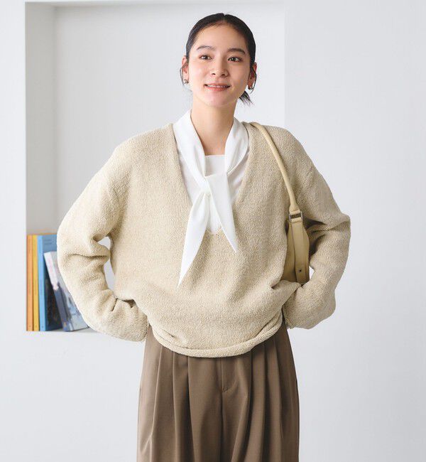 BEAUTY&YOUTH UNITED ARROWS「テープヤーン ディープVネック ニット」|ニット・セーター|
