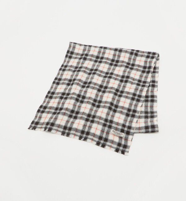 BEAUTY&YOUTH UNITED ARROWS「ウールブレンド チェック ストール」|その他|OFF WHITE