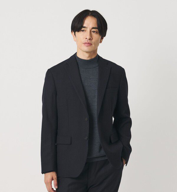 BEAUTY&YOUTH UNITED ARROWS「ストレッチ サキソニー 2ボタン ジャケット セットアップ対応」|テーラードジャケット|