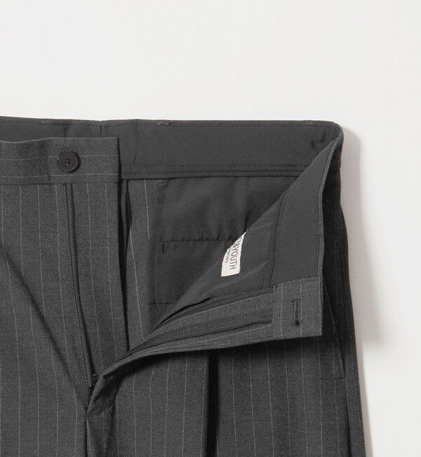 BEAUTY&YOUTH UNITED ARROWS「ストライプ バレル シルエット スラックス NO.9」|チノ|