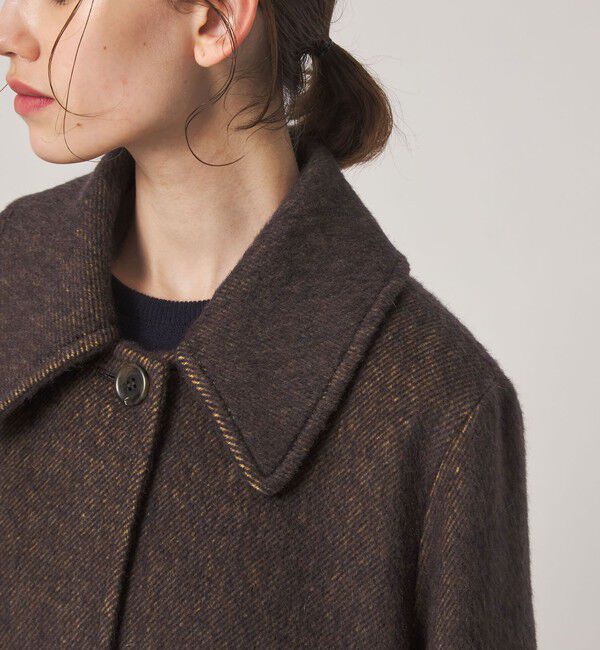 STEVEN ALAN「＜Steven Alan＞ウール モヘヤ ミックス シャギー ミドルコート」|ステンカラーコート|