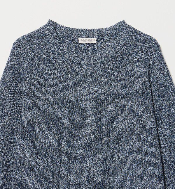 BEAUTY&YOUTH UNITED ARROWS「ユナイテッド コットン アゼ クルーネック ニット ウォッシャブル」|ニット・セーター|
