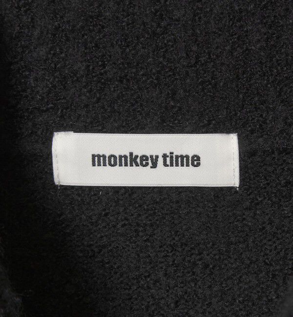 MONKEY TIME「ウールミックス ブークレ ドライバーズ ニット」|カーディガン|