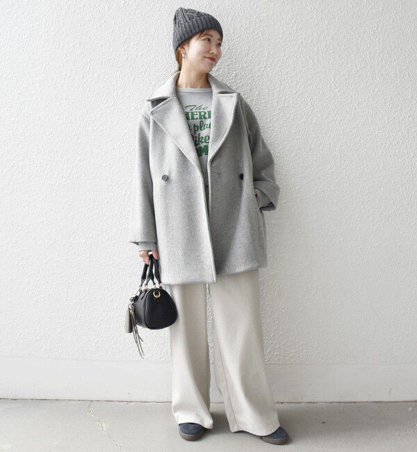SHIPS any「《一部追加予約》【WEB限定】PURE WOOL コクーン テーラード ショート コート 26AW」|その他|