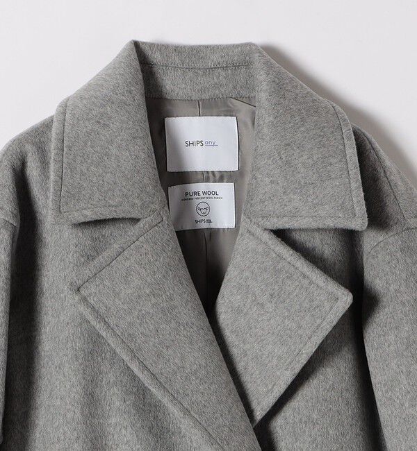 SHIPS any「《一部追加予約》【WEB限定】PURE WOOL コクーン テーラード ショート コート 26AW」|その他|
