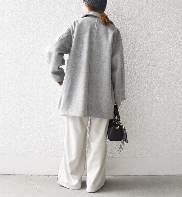 SHIPS any「《一部追加予約》【WEB限定】PURE WOOL コクーン テーラード ショート コート 26AW」|その他|