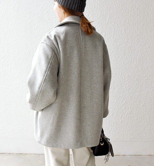 SHIPS any「《一部追加予約》【WEB限定】PURE WOOL コクーン テーラード ショート コート 26AW」|その他|