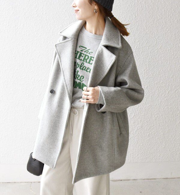 SHIPS any「《一部追加予約》【WEB限定】PURE WOOL コクーン テーラード ショート コート 26AW」|その他|