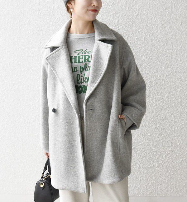 SHIPS any「《一部追加予約》【WEB限定】PURE WOOL コクーン テーラード ショート コート 26AW」|その他|