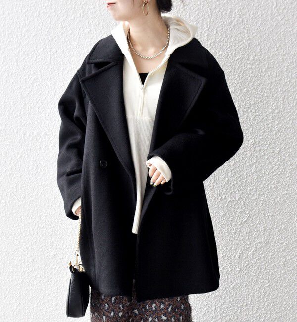 SHIPS any「《一部追加予約》【WEB限定】PURE WOOL コクーン テーラード ショート コート 26AW」|その他|