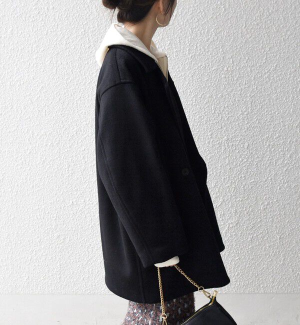 SHIPS any「《一部追加予約》【WEB限定】PURE WOOL コクーン テーラード ショート コート 26AW」|その他|