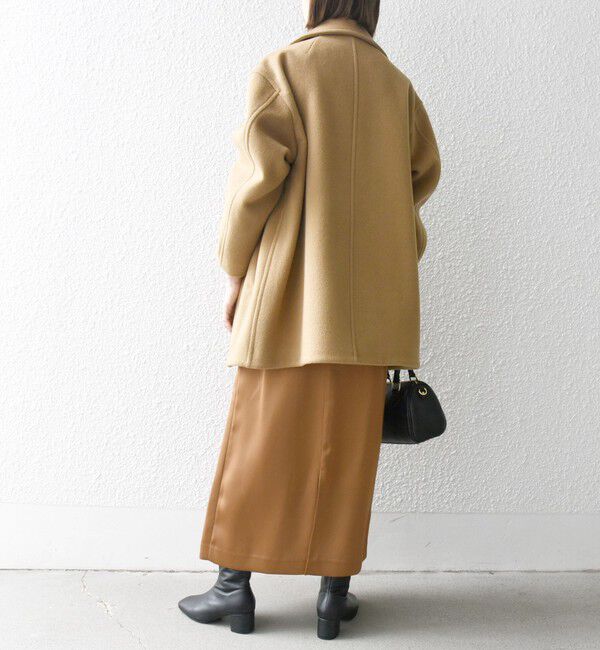 SHIPS any「《一部追加予約》【WEB限定】PURE WOOL コクーン テーラード ショート コート 26AW」|その他|