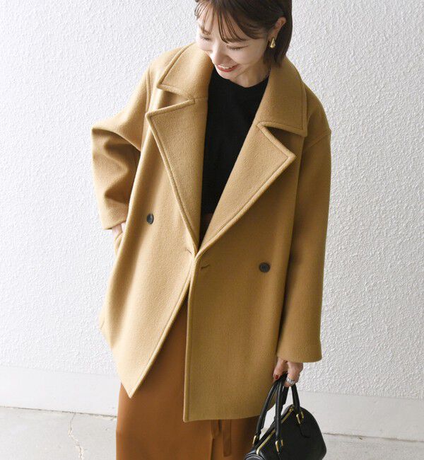 SHIPS any「《一部追加予約》【WEB限定】PURE WOOL コクーン テーラード ショート コート 26AW」|その他|