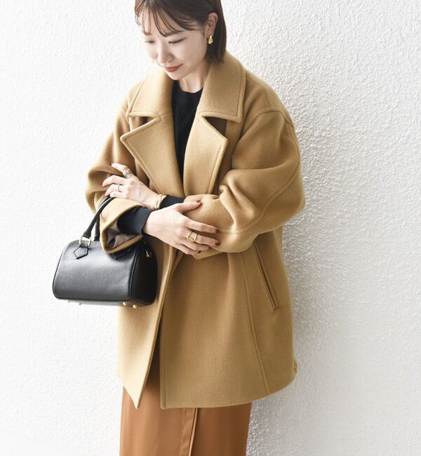 SHIPS any「《一部追加予約》【WEB限定】PURE WOOL コクーン テーラード ショート コート 26AW」|その他|