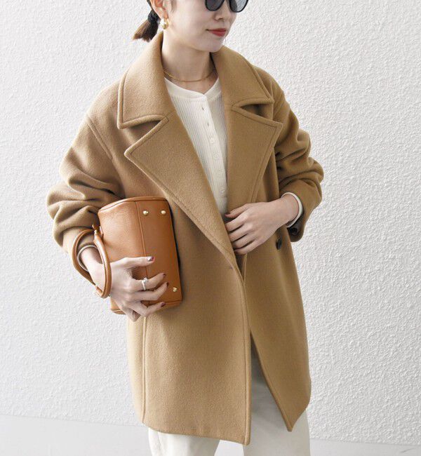 SHIPS any「《一部追加予約》【WEB限定】PURE WOOL コクーン テーラード ショート コート 26AW」|その他|