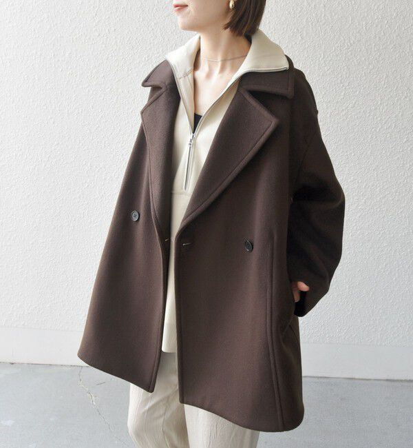 SHIPS any「《一部追加予約》【WEB限定】PURE WOOL コクーン テーラード ショート コート 26AW」|その他|