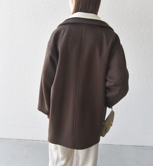 SHIPS any「《一部追加予約》【WEB限定】PURE WOOL コクーン テーラード ショート コート 26AW」|その他|